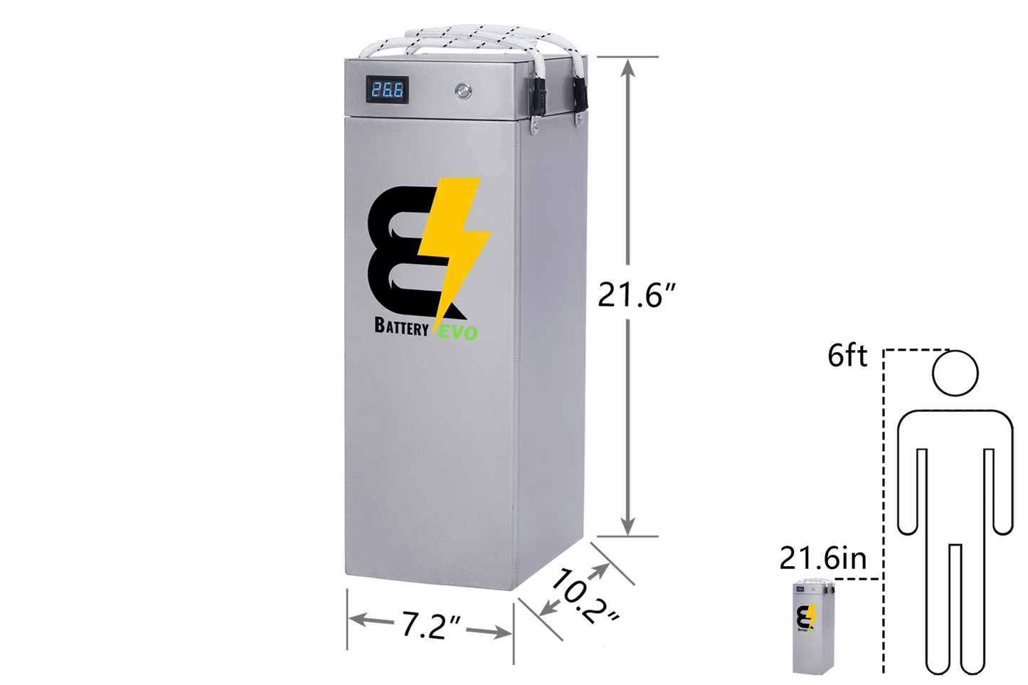 BatteryEvo 24V HAWK - 230Ah - 5.9kWh - LiFePO4
