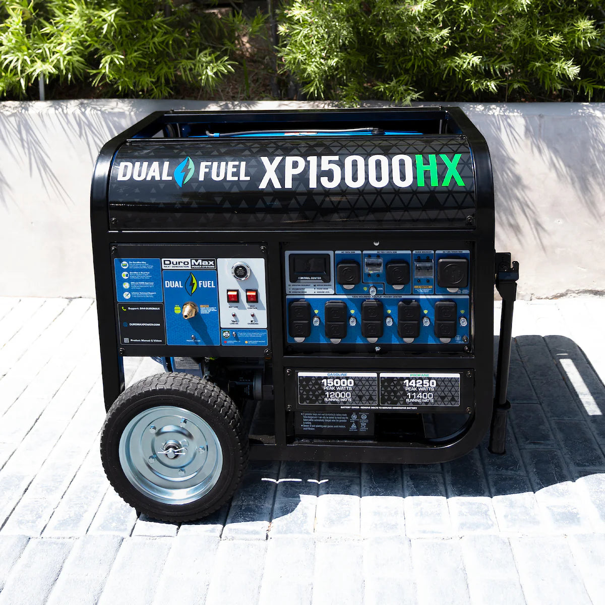 DuroMax XP15000HX Electric Start Dual Fuel Portable Generator