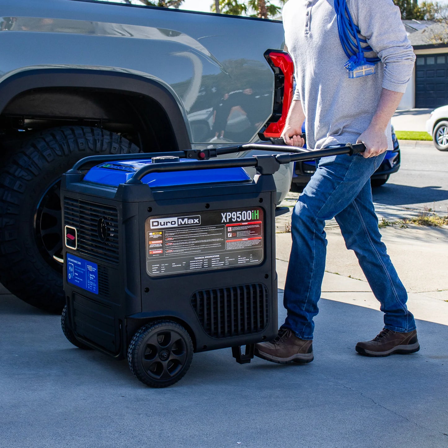 DuroMax XP9500iH Portable Dual Fuel Inverter Generator w/ CO Alert