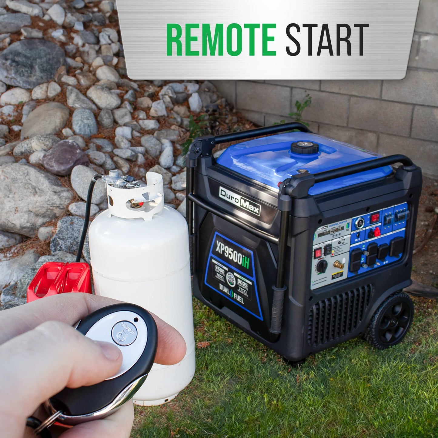 DuroMax XP9500iH Portable Dual Fuel Inverter Generator w/ CO Alert