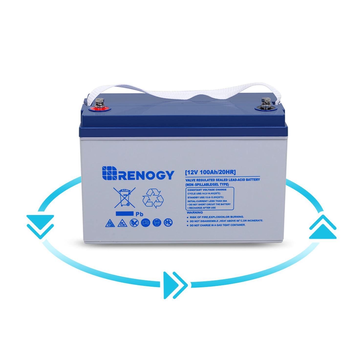 Renogy Deep Cycle Hybrid GEL Battery 12 Volt 100Ah