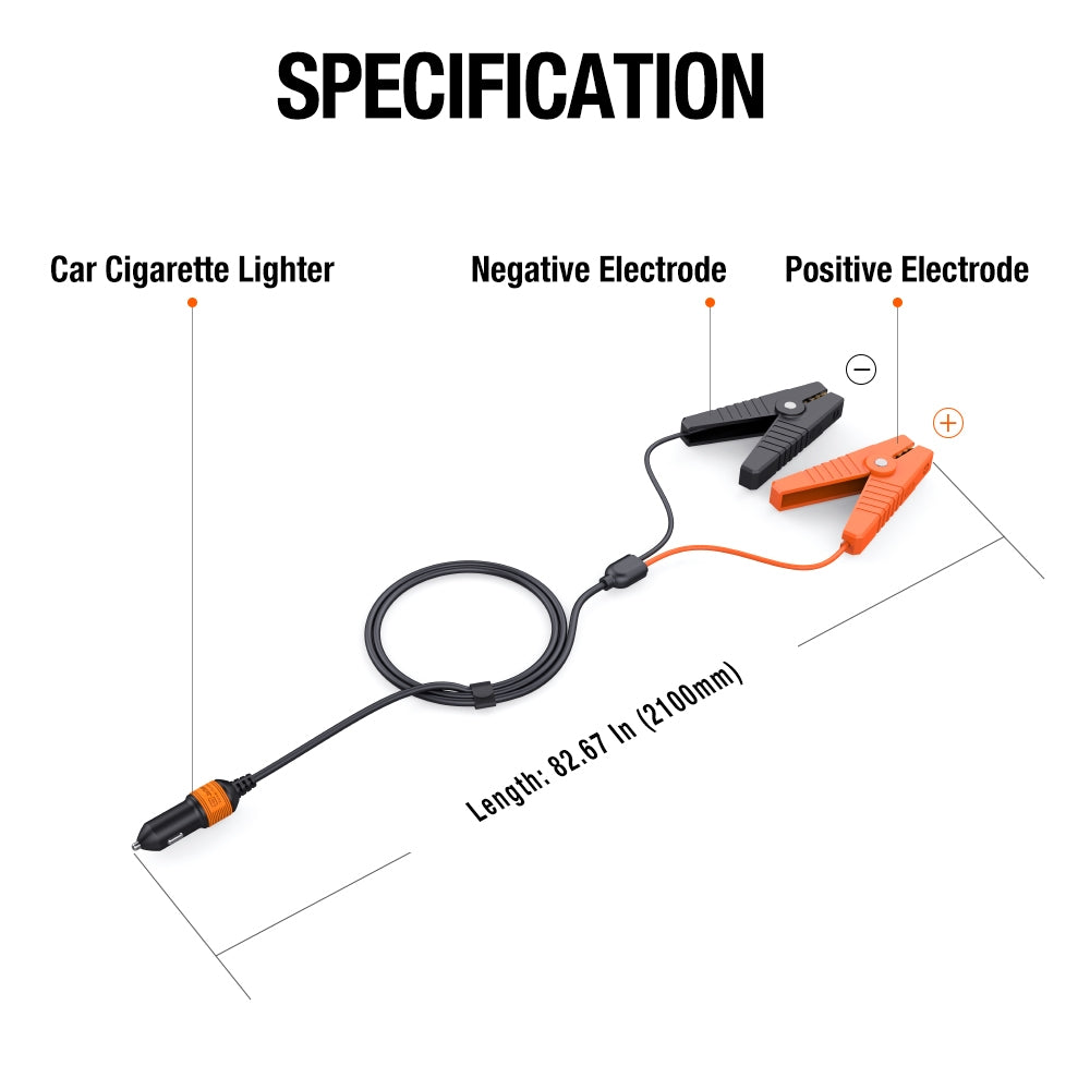 Jackery 12V Automotive Battery Charging Cable