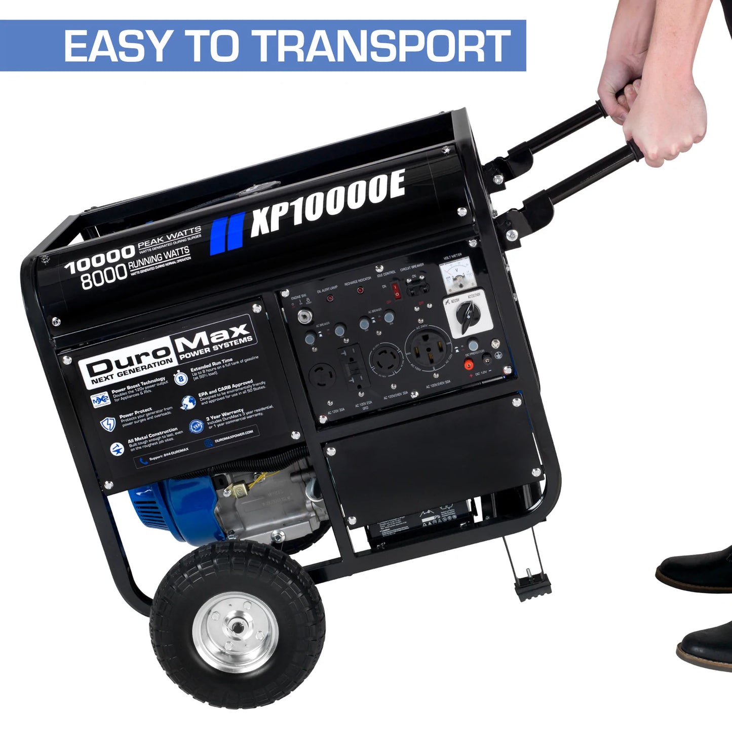 DuroMax XP10000E 10,000 Watt Gasoline Portable Generator