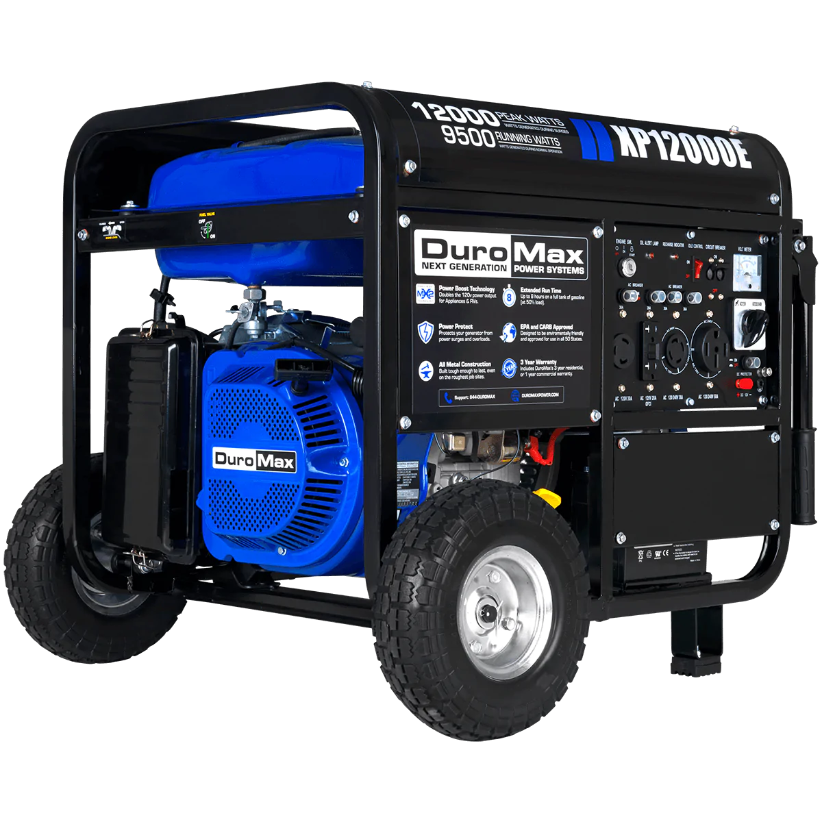 DuroMax XP12000E 12,000 Watt Gasoline Portable Generator