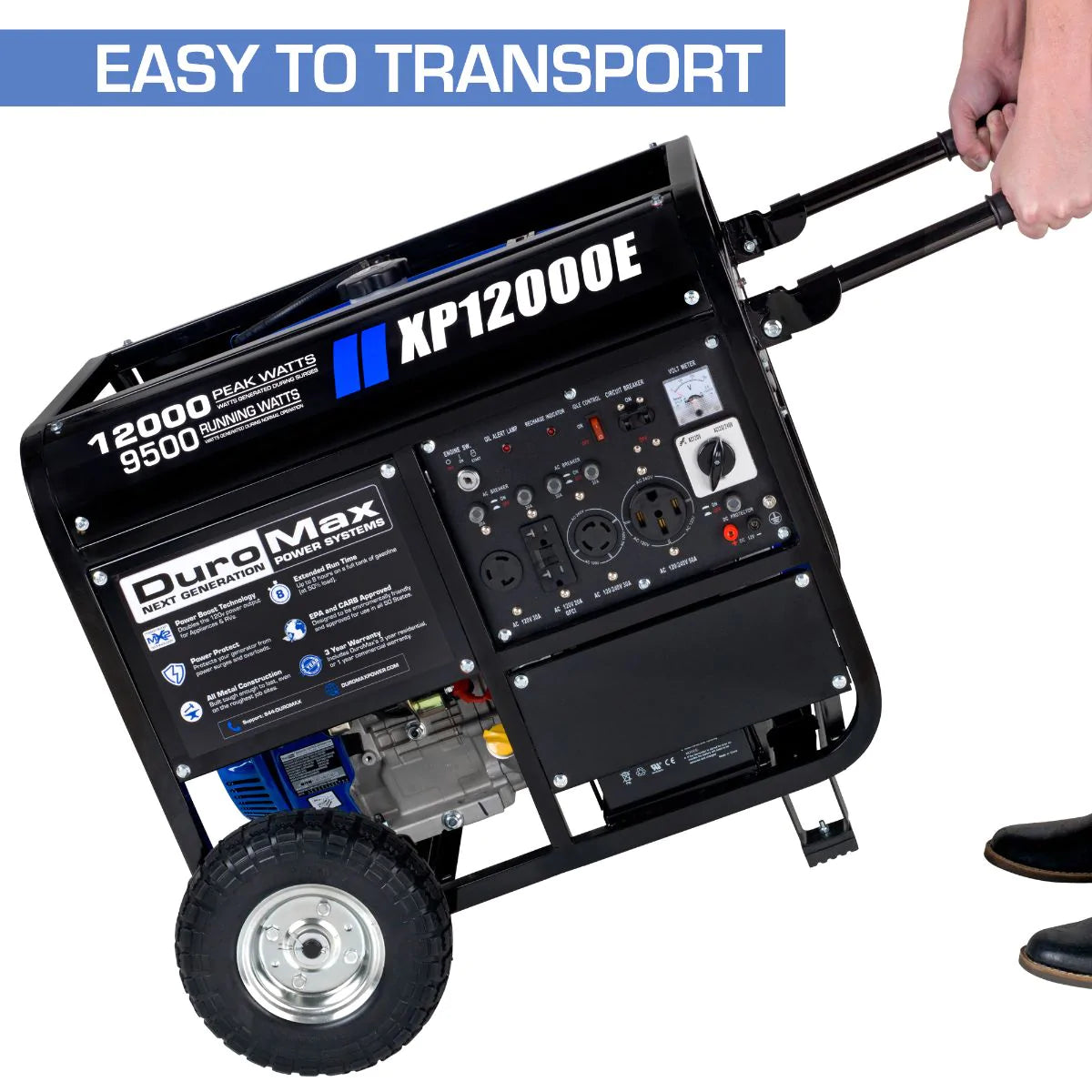 DuroMax XP12000E 12,000 Watt Gasoline Portable Generator