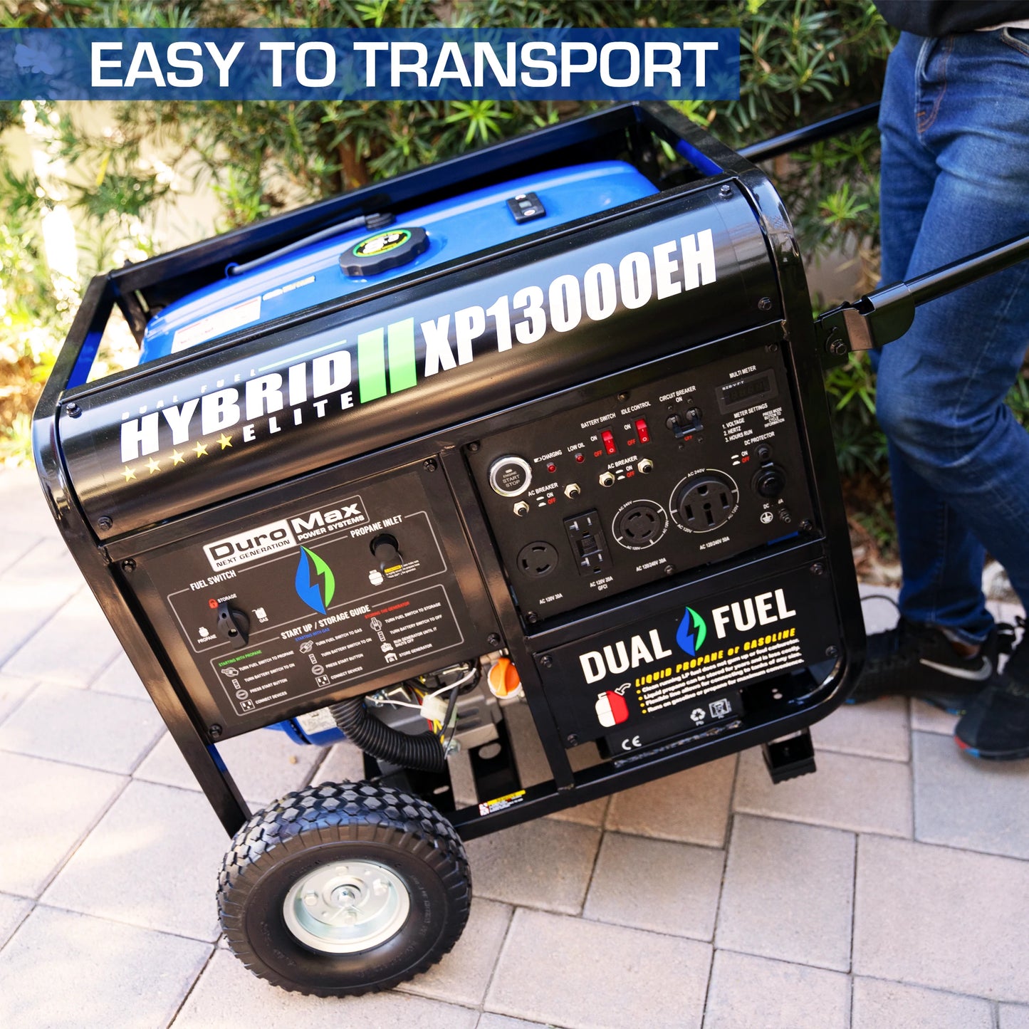 DuroMax XP13000EH 13,000 Watt Dual Fuel Portable Generator