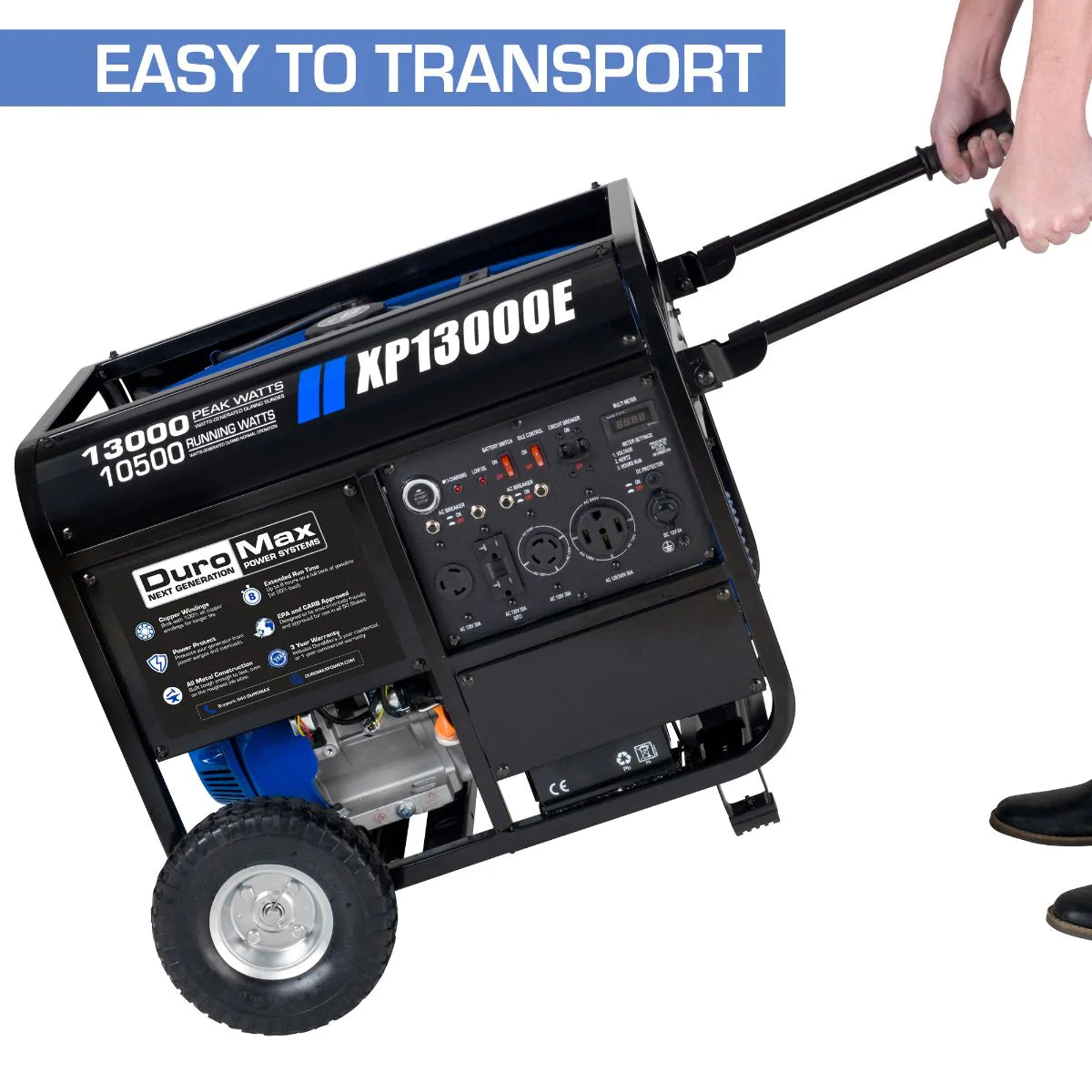 DuroMax XP13000E 13,000 Watt Gasoline Portable Generator