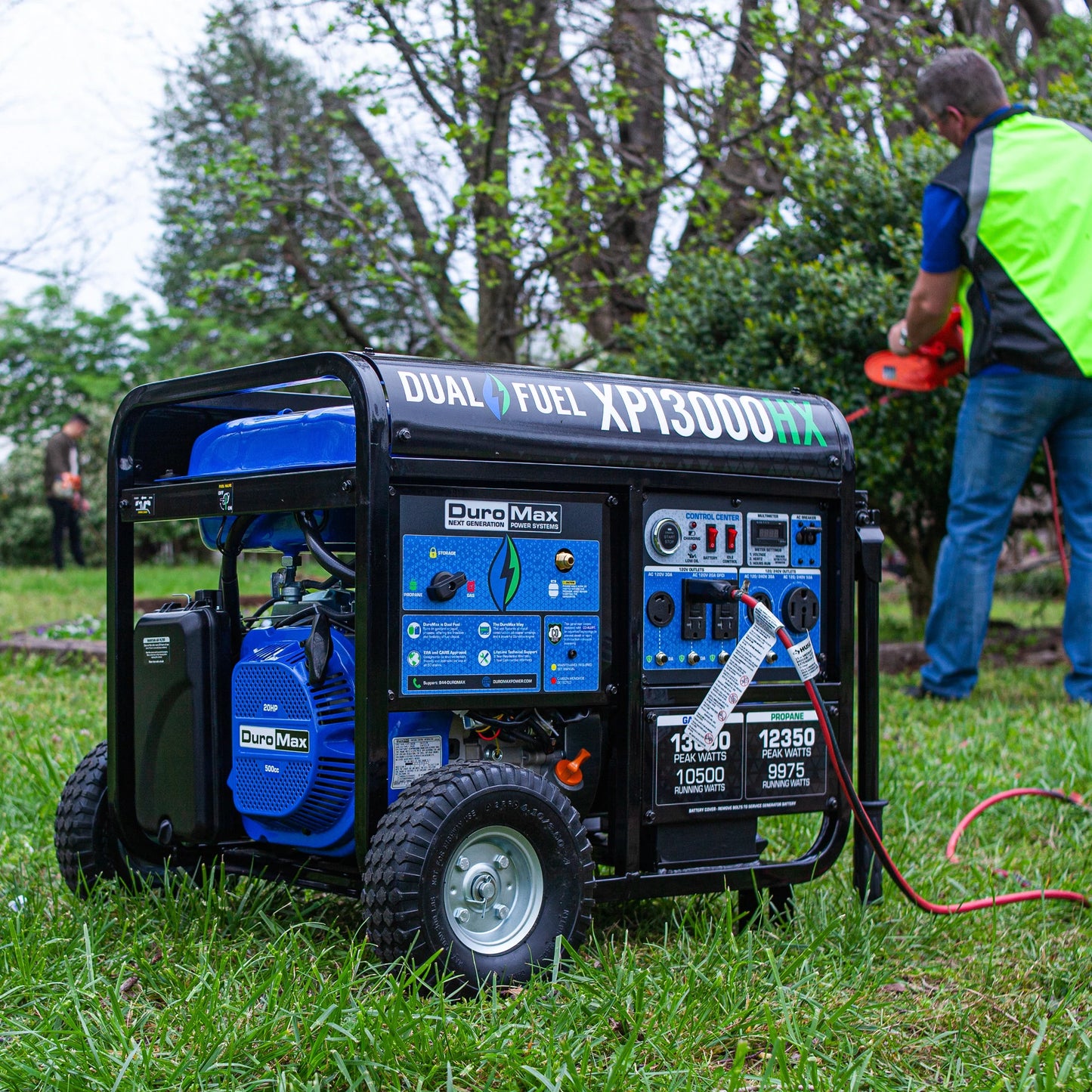 DuroMax XP13000HX 13,000 Watt Dual Fuel Portable HX Generator w/ CO Alert