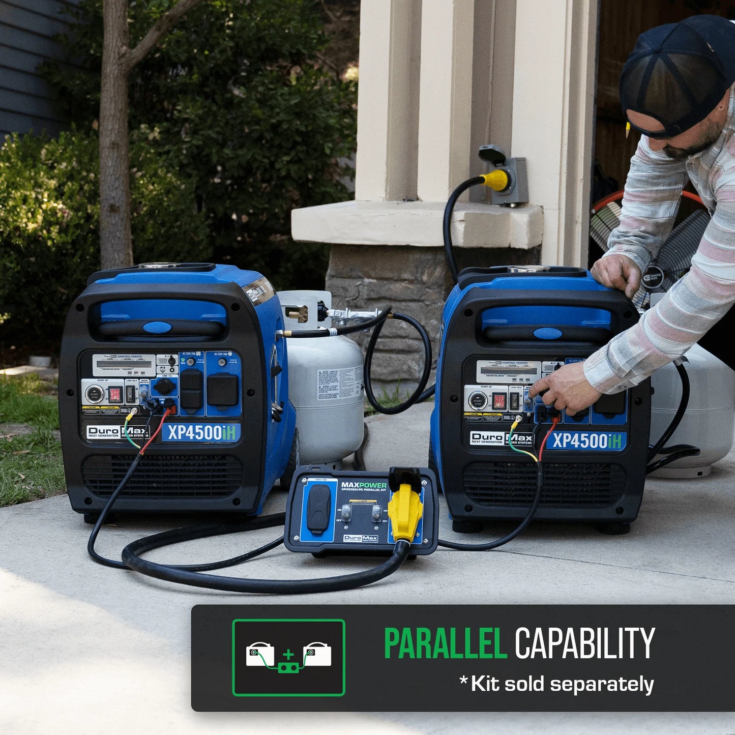 DuroMax XP4500iH 4,500 Watt Dual Fuel Portable Inverter Generator w/ CO Alert