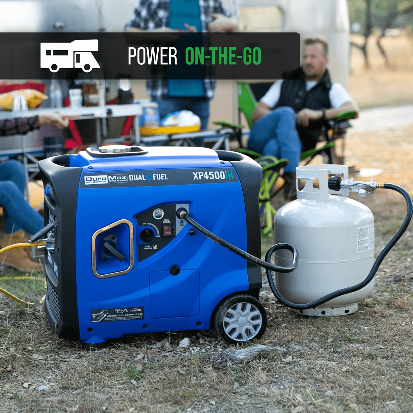 DuroMax XP4500iH 4,500 Watt Dual Fuel Portable Inverter Generator w/ CO Alert