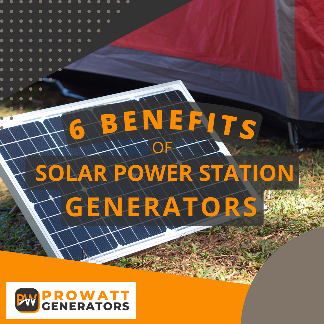 A guide to 6 benefits of Solar Power Station Generators and the best products to fit your needs.