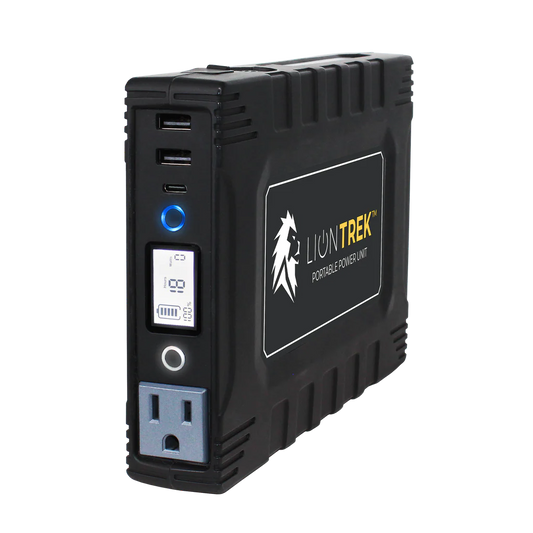 LION ENERGY TREK Portable Solar Generator 150W, 99.9Wh, LifePO4