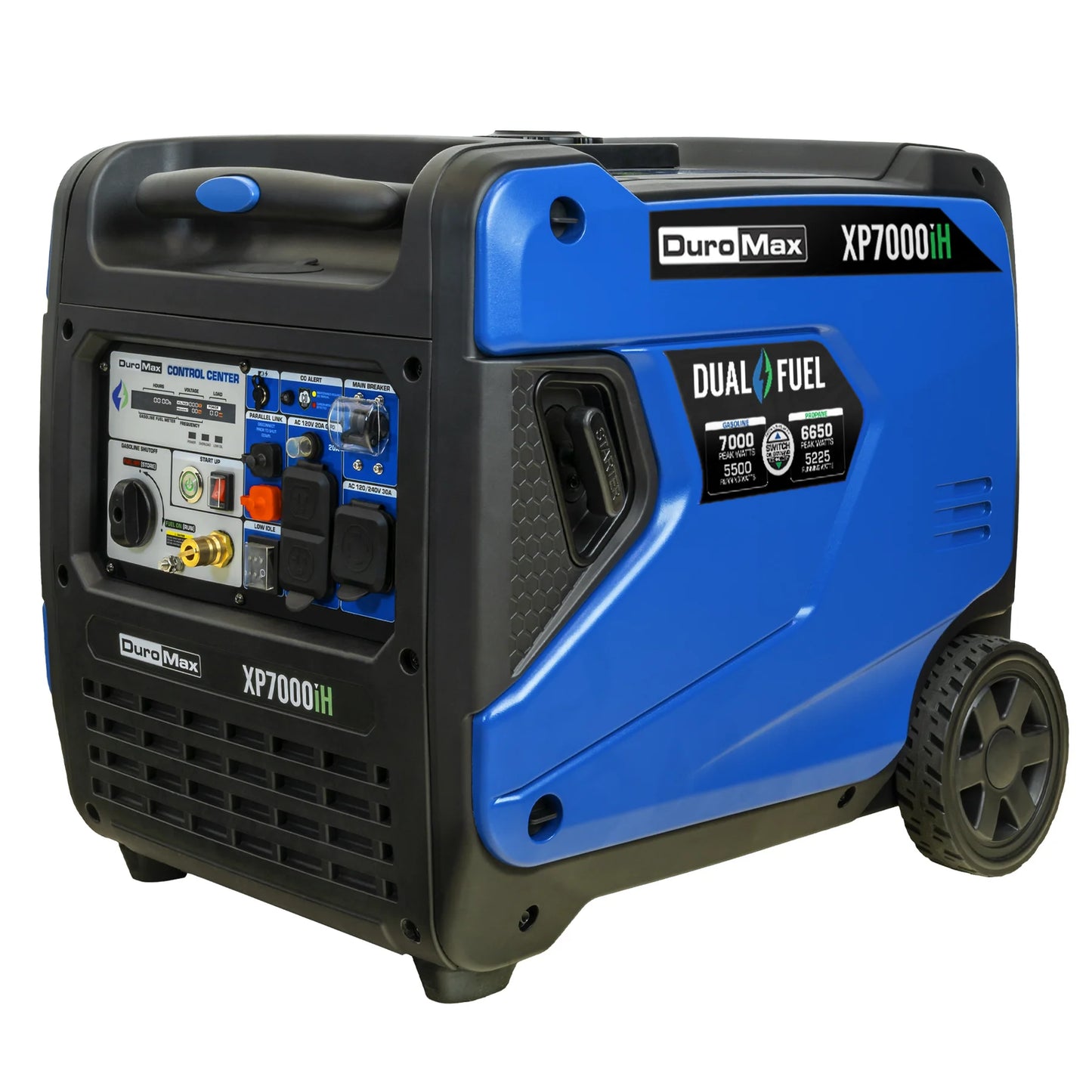 DuroMax XP7000iH Watt Portable Dual Fuel Inverter Generator w/ CO Alert