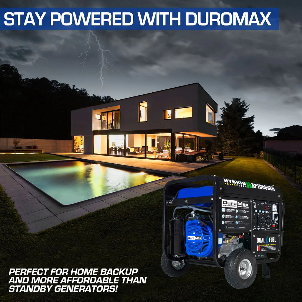 DuroMax XP10000EH 10,000 Watt Dual Fuel Portable Generator