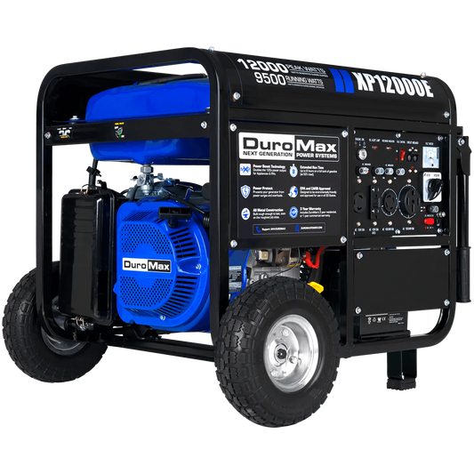 DuroMax XP12000E 12,000 Watt Gasoline Portable Generator